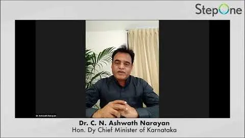 Dr C. N. Ashwath Narayan speaking about Project StepOne